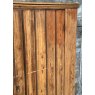 Antique Victorian Farmhouse Pine Ledge & Brace Cupboard