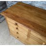 Unusual & Rare Vintage Large Waxed Pine Farmhouse Chest Of Drawers