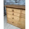 Unusual & Rare Vintage Large Waxed Pine Farmhouse Chest Of Drawers