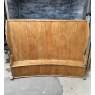 Imposing Large Antique Georgian English Pine & Elm Barrel Back Settle