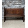 Antique 19th Century Victorian Oak Pew