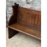 Antique 19th Century Victorian Oak Pew