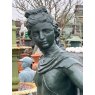 Life Size Cast Iron Huntress Garden Statue