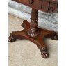 Vintage Carved Mahogany Side Table