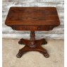 Vintage Carved Mahogany Side Table