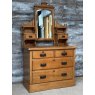 Fantastic Vintage Art Nouveau Style Waxed Pine Washstand