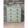 Vintage Painted Wood Chest Of Drawers