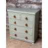 Vintage Painted Wood Chest Of Drawers