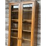 Ercol Elm Glazed Tall & Narrow Bookcase