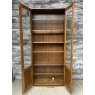 Ercol Elm Glazed Tall & Narrow Bookcase