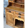 Beautiful Art Nouveau Waxed Pine Glazed Dresser