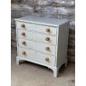 Antique Victorian Painted Mahogany Bedroom Chest Of Drawers